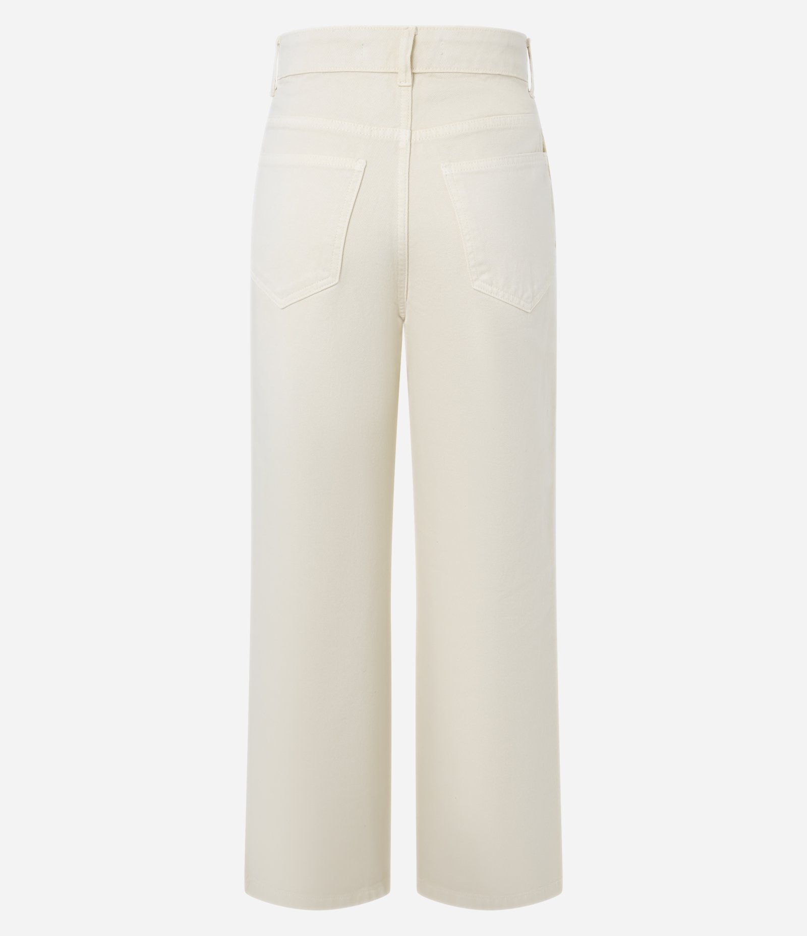 Calça Wide Leg em Sarja com Algodão Agroecológico Pregas e Bolsos Embutidos Amarelo 6