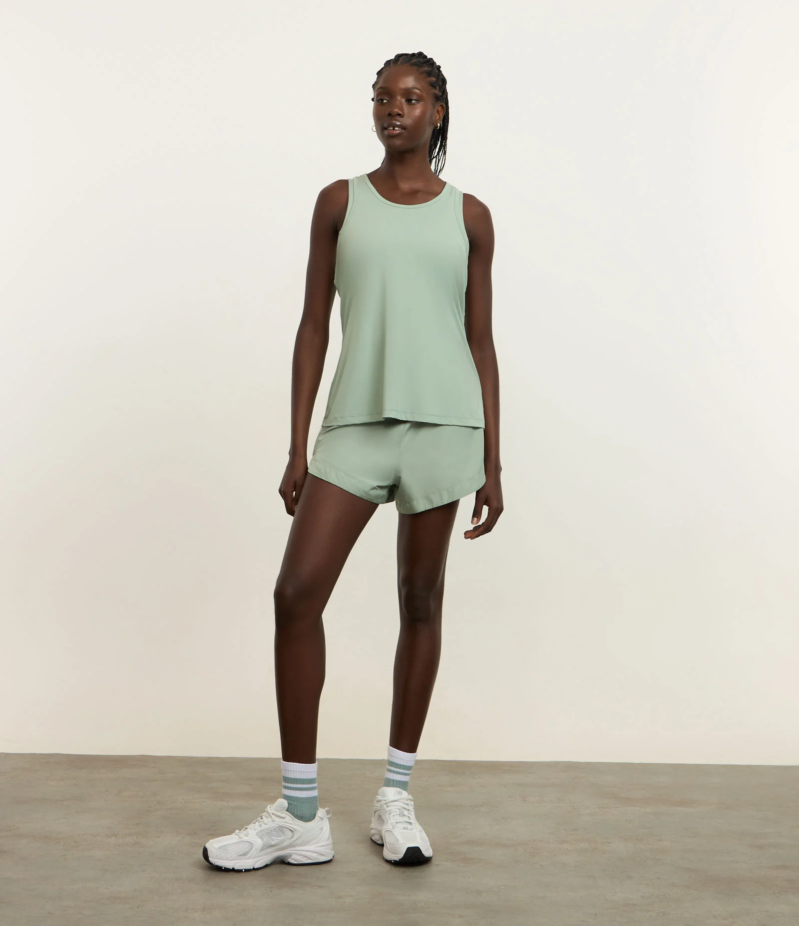 Regata Nadador Esportiva em Microfibra com Furinhos Verde 2