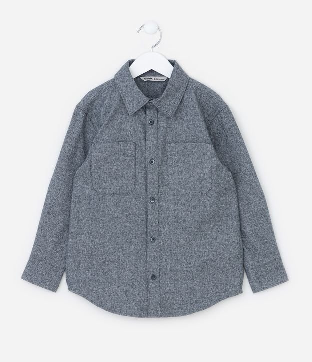 Camisa Infantil Flanela com Bolsos
