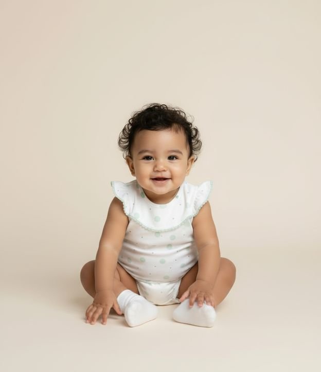 Cor: Branco | Tamanho: 3-6M