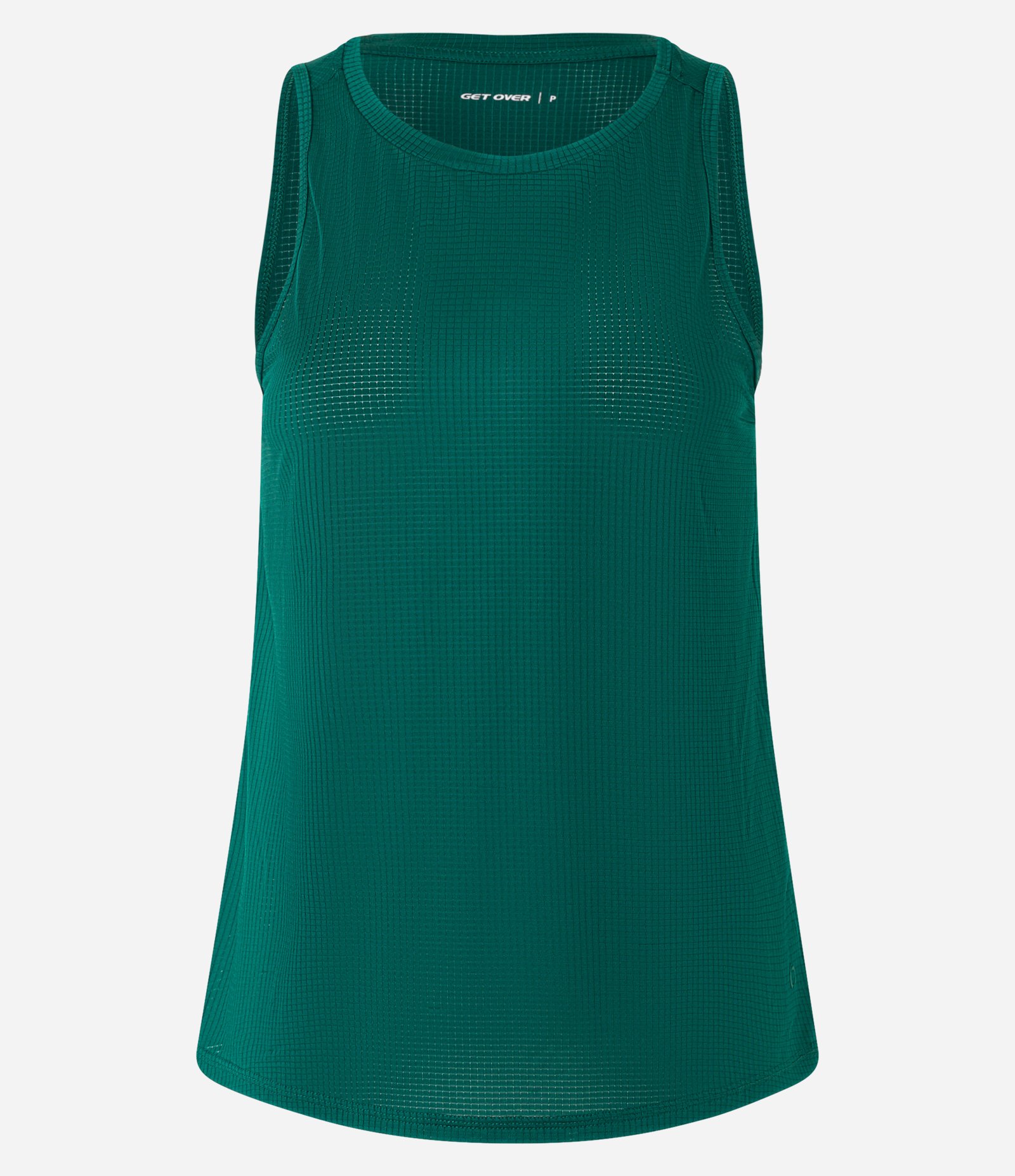 Regata Esportiva em Microfibra Texturizada e Barra Arredondada Verde 4