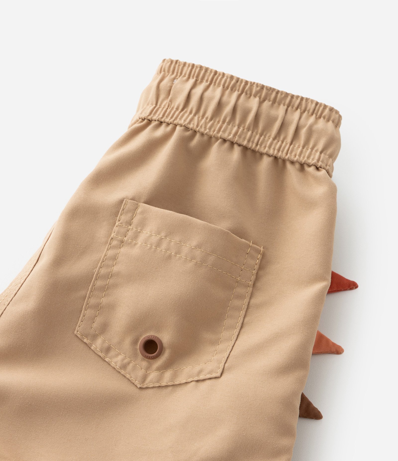 Bermuda Infantil em Microfibra com Crista Interativa - 1 a 6 Anos Bege 4