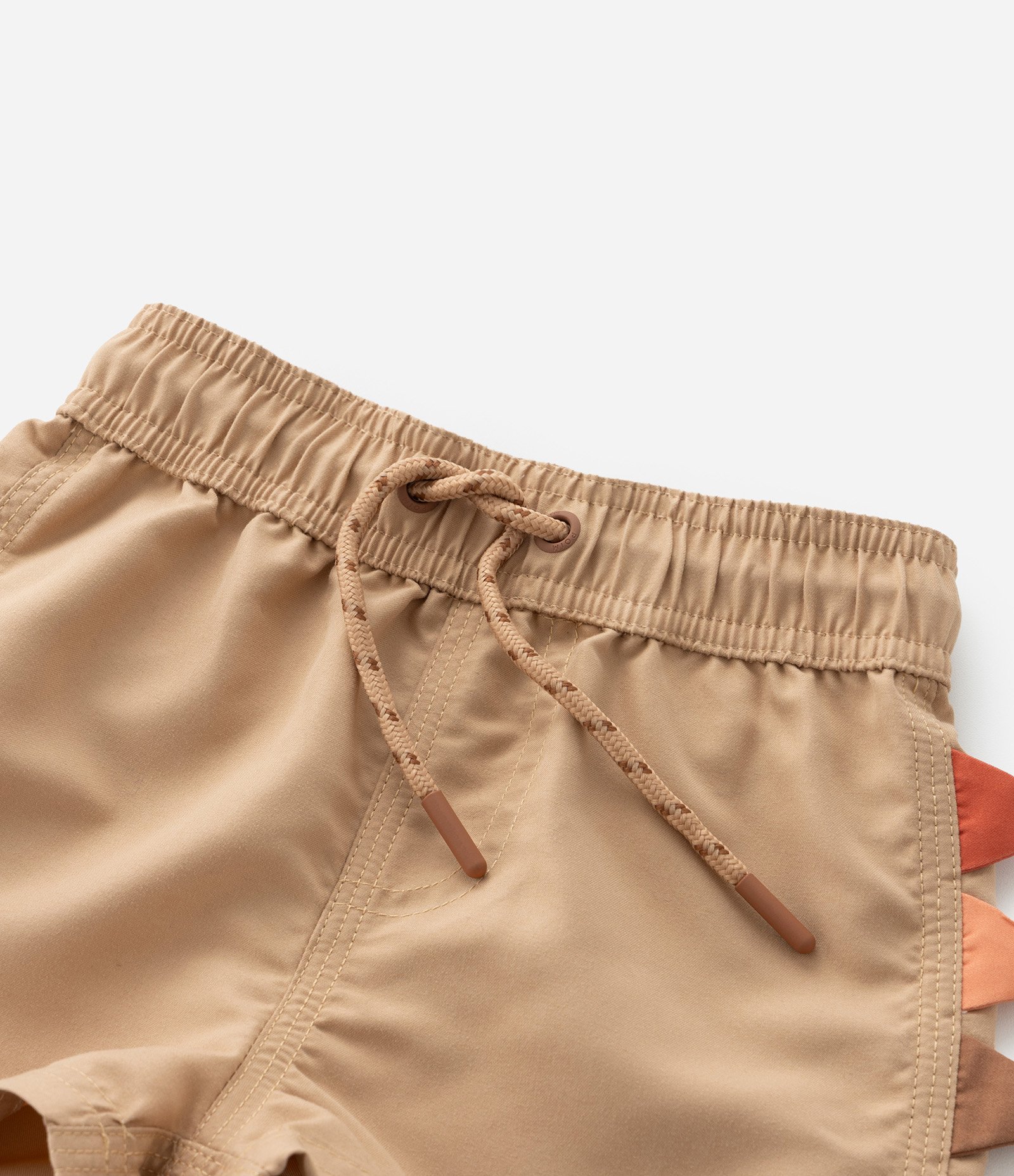 Bermuda Infantil em Microfibra com Crista Interativa - 1 a 6 Anos Bege 5