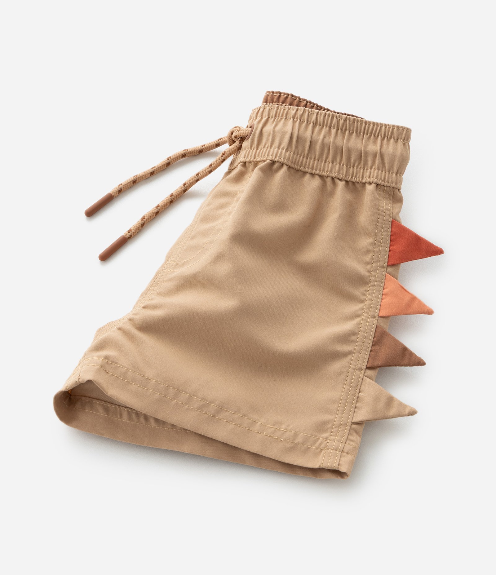 Bermuda Infantil em Microfibra com Crista Interativa - 1 a 6 Anos Bege 6