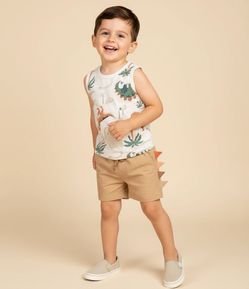 Bermuda Infantil em Microfibra com Crista Interativa - 1 a 6 Anos