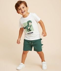 Bermuda Infantil em Microfibra com Crista Interativa - 1 a 6 Anos