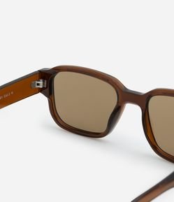 Óculos de Sol Quadrado com Lente Coloração Total