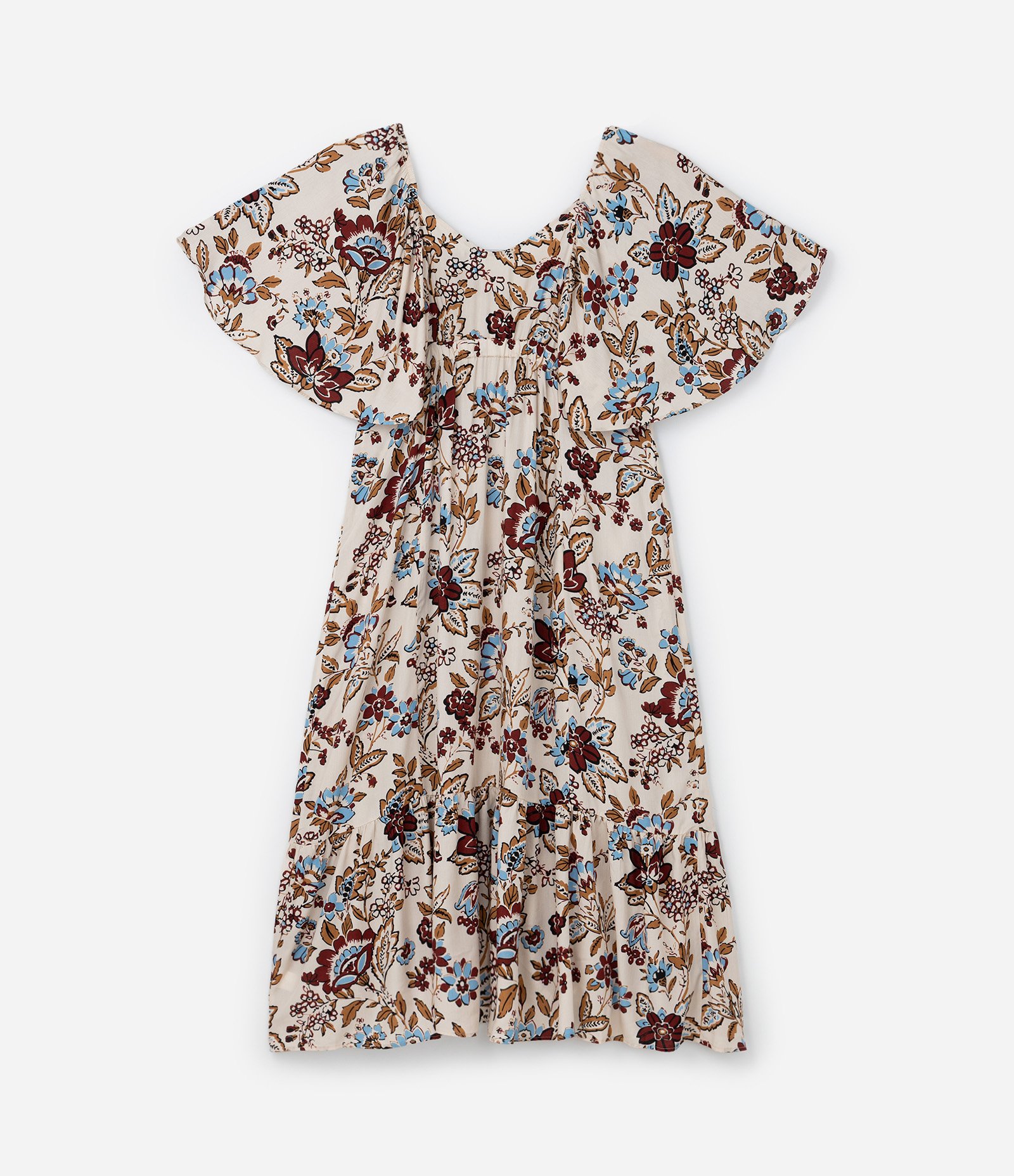 Vestido Midi em Viscose com Estampa Floral Curve & Plus Size Multicores 6