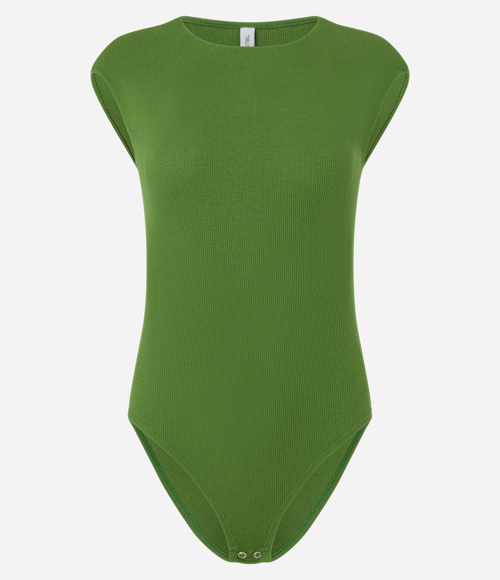 Body em Ribana com Ombro Caído Verde 1