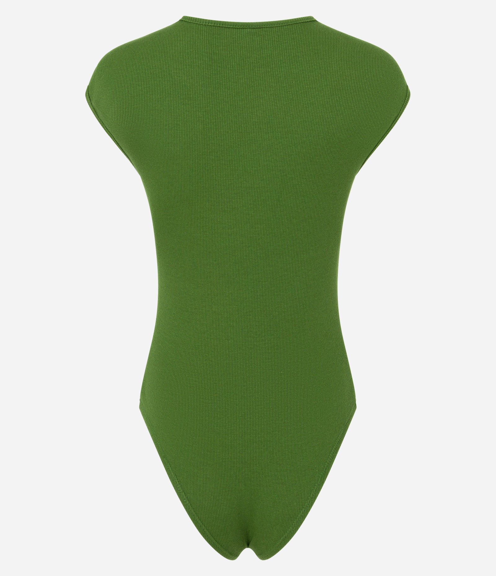Body em Ribana com Ombro Caído Verde 3