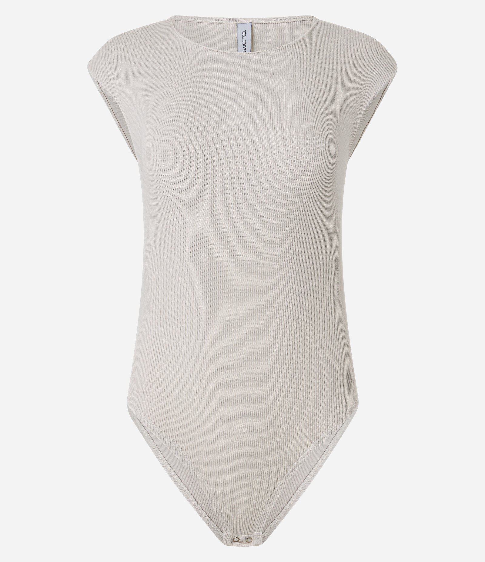 Body em Ribana com Ombro Caído Cinza 3