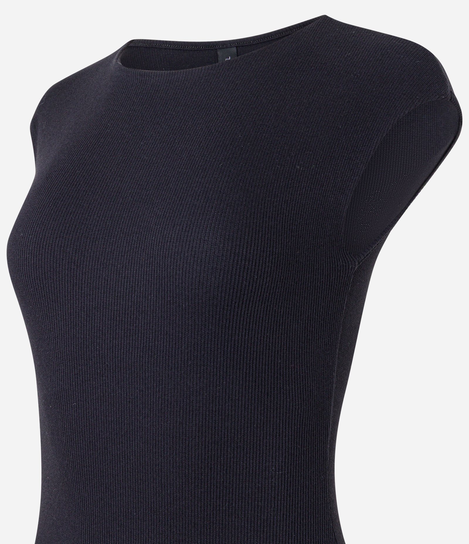 Body em Ribana com Ombro Caído Preto 4