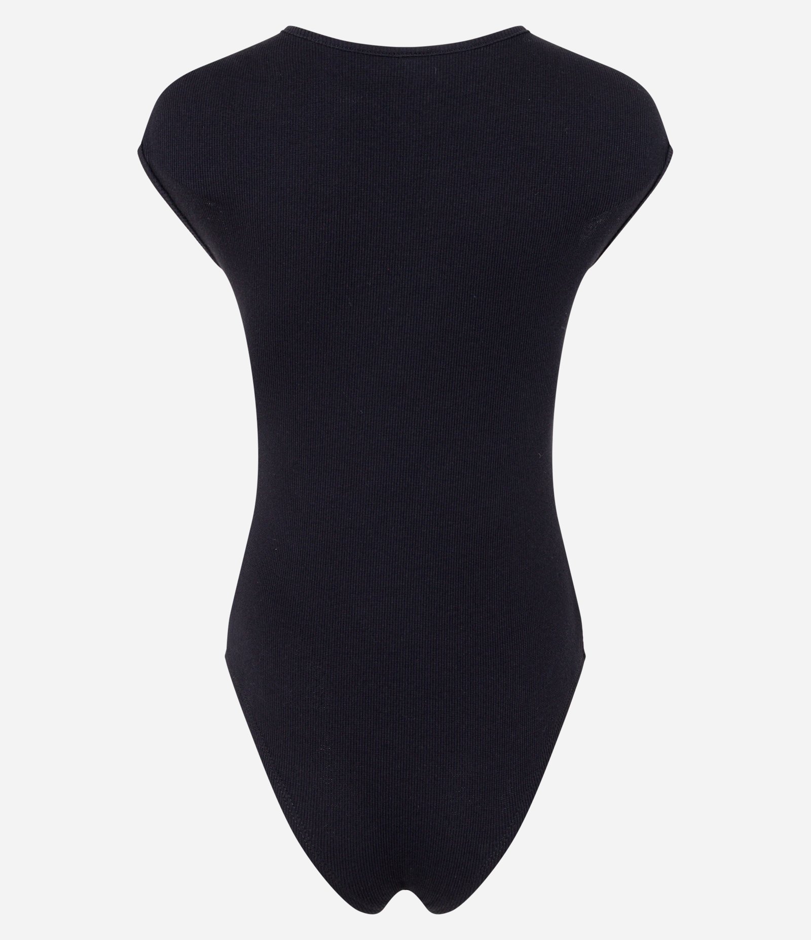 Body em Ribana com Ombro Caído Preto 5