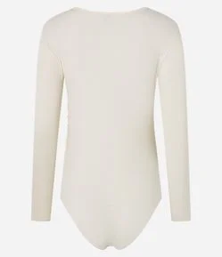 Body em Ribana com Decote Transpassado