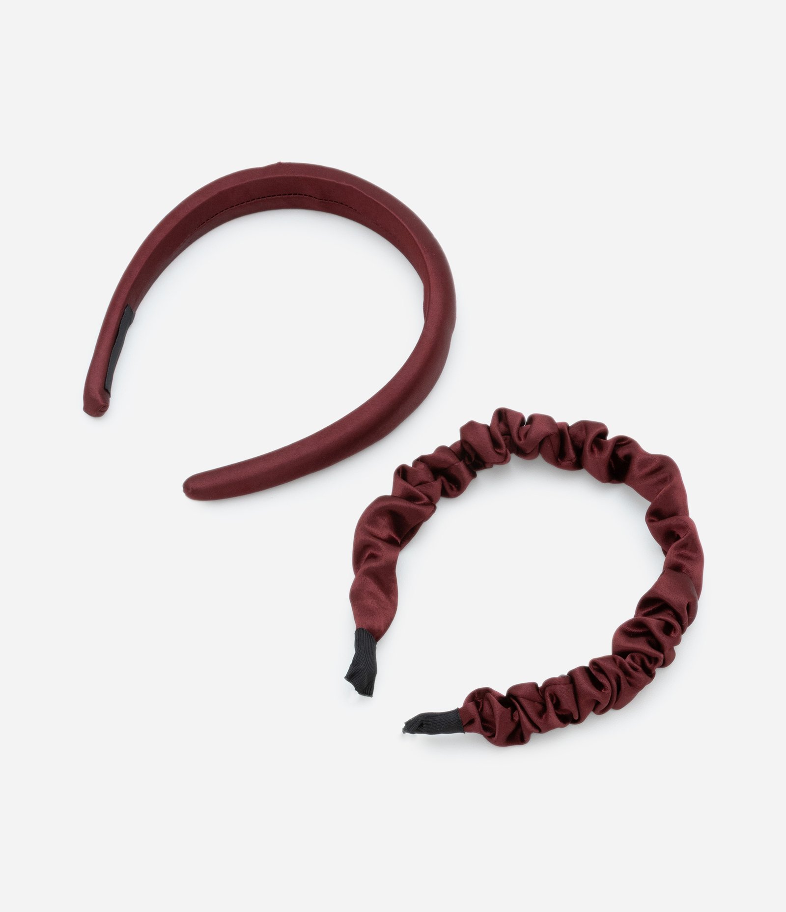 Kit 02 Tiaras Puffer e Franzida Bordô 1