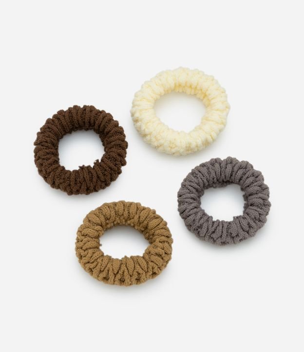 Kit 04 Elásticos de Cabelo Fluffy