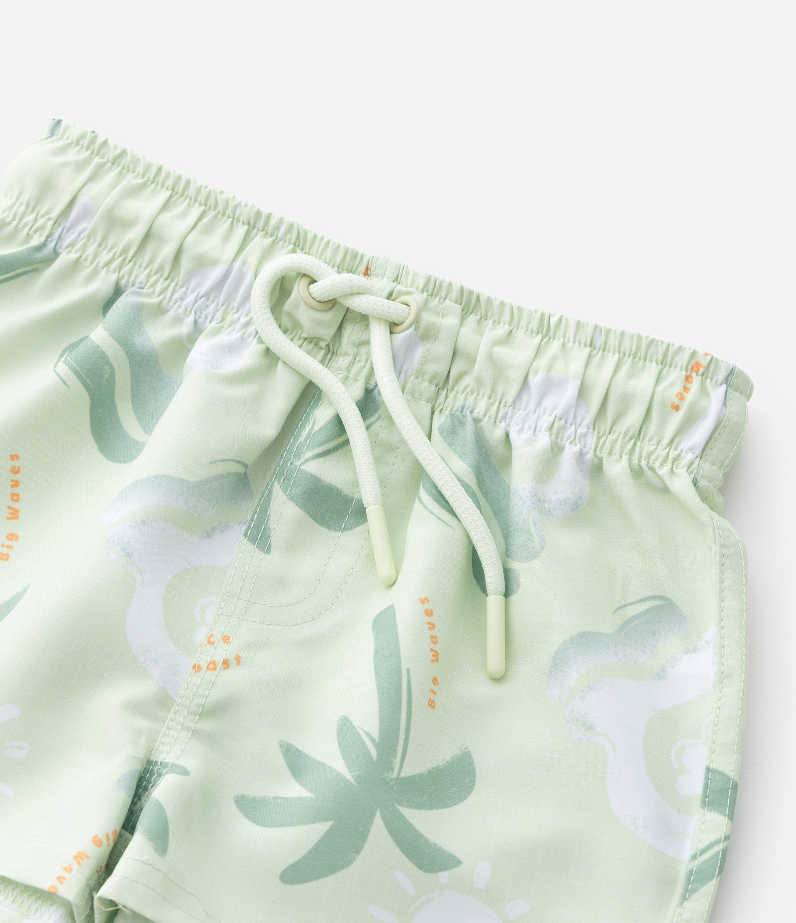 Conjunto Infantil com Estampa de Praia - Tam 1 a 6 Anos Branco/Verde 8