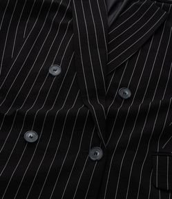 Blazer Alfaiataria com Risca de Giz Curve & Plus Size