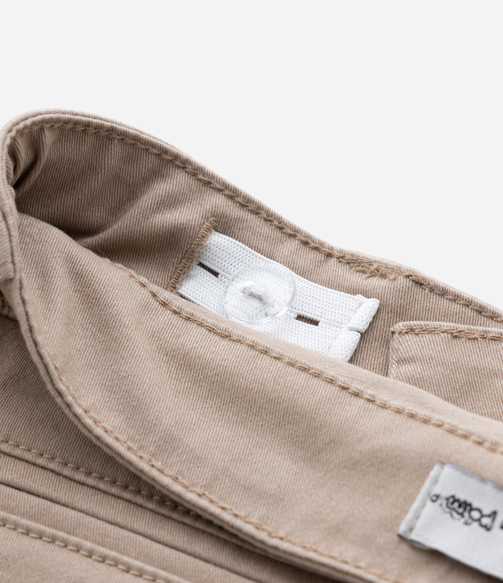 Bermuda Infantil em Sarja com Bolso Faca - Tam 1 a 6 Anos Marrom 7