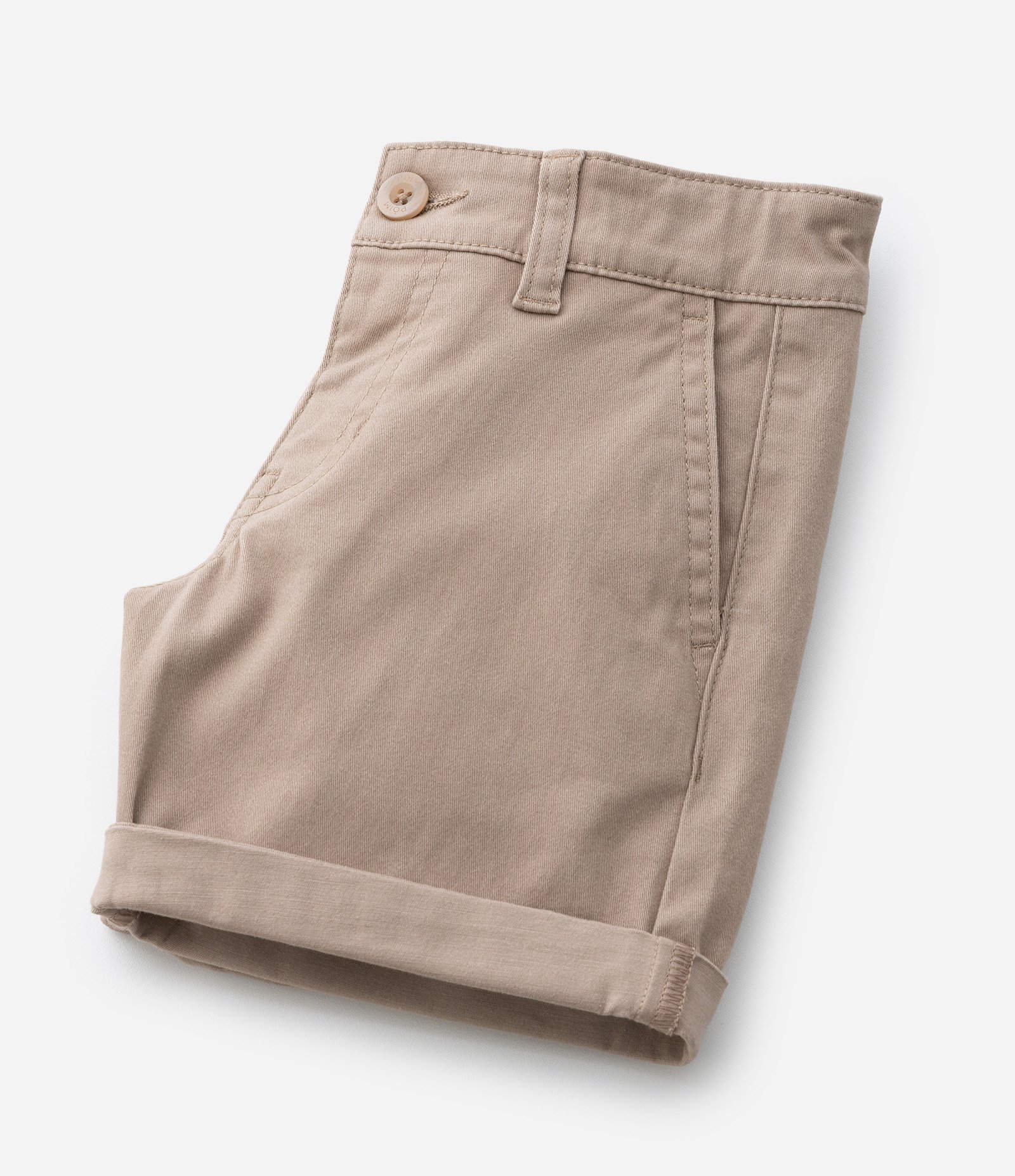 Bermuda Infantil em Sarja com Bolso Faca - Tam 1 a 6 Anos Marrom 8