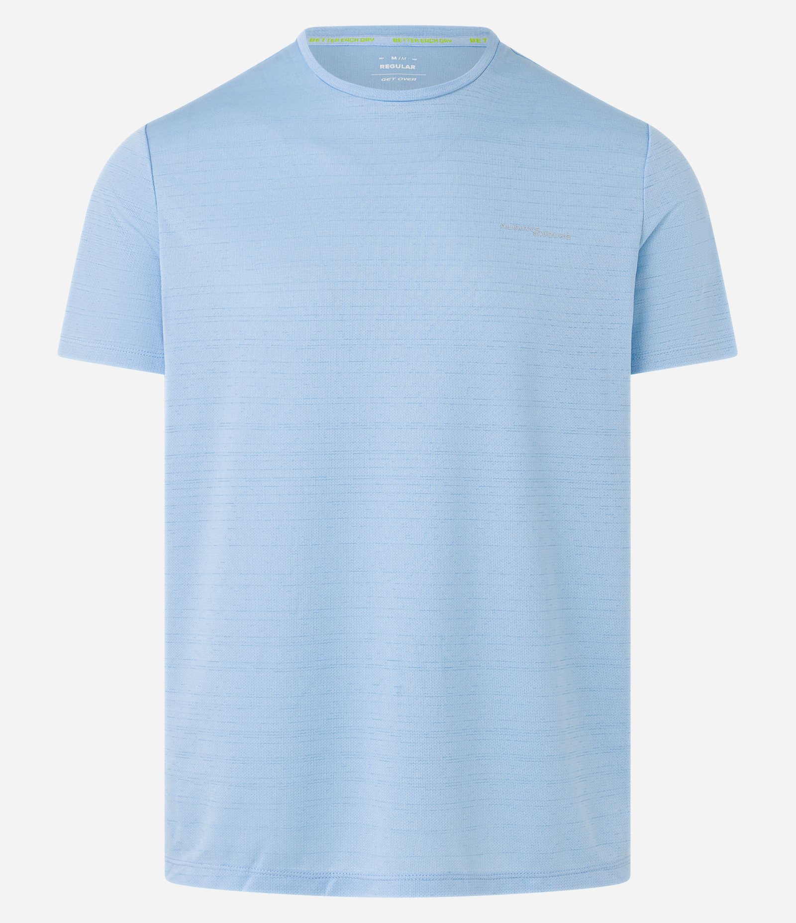 Camiseta Esportiva com Tecnologia Dry e Estampa Refletiva Azul claro 6