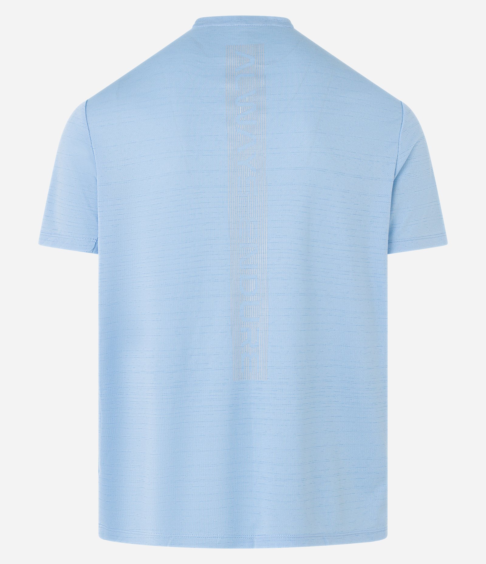 Camiseta Esportiva com Tecnologia Dry e Estampa Refletiva Azul claro 8