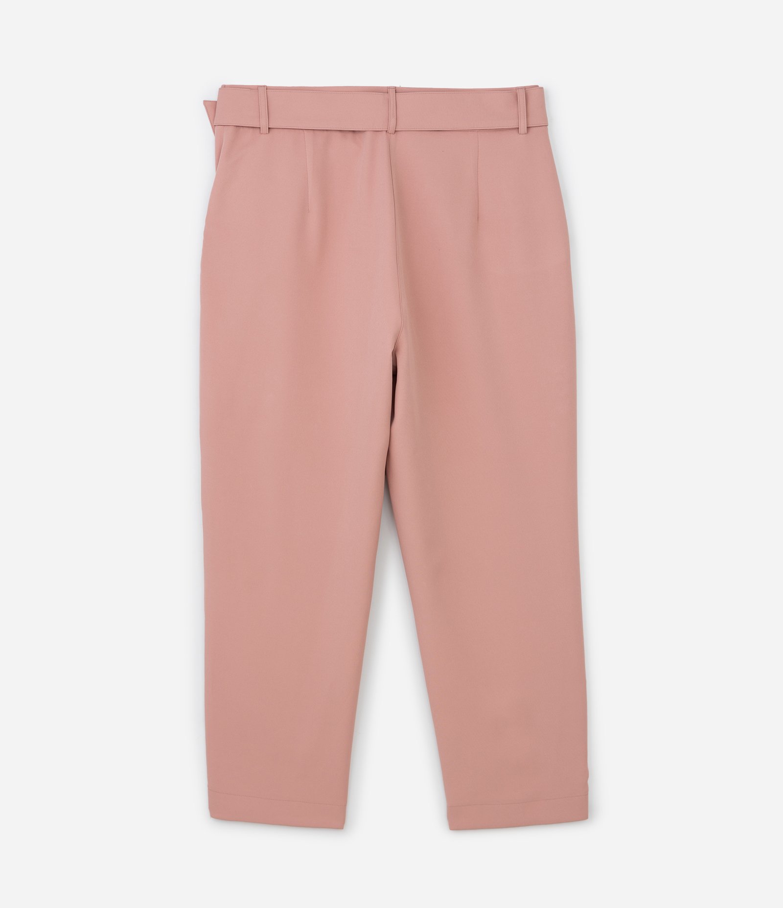 Calça Cenoura Alfaiatada com Pregas e Cinto Curve & Plus Size Rosa 6