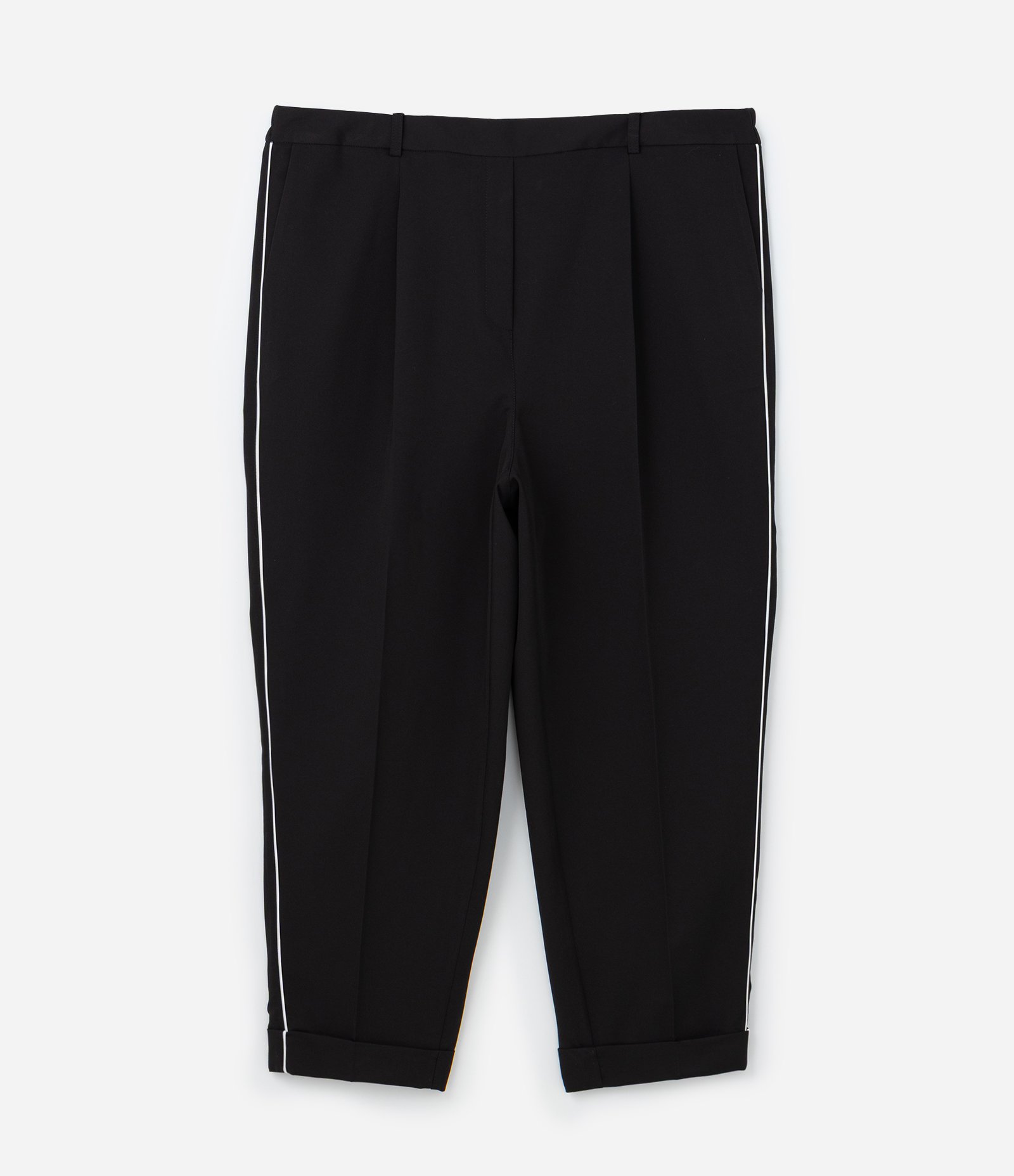 Calça Cenoura em Crepe com Detalhe Lateral Curve & Plus Size Preto 5