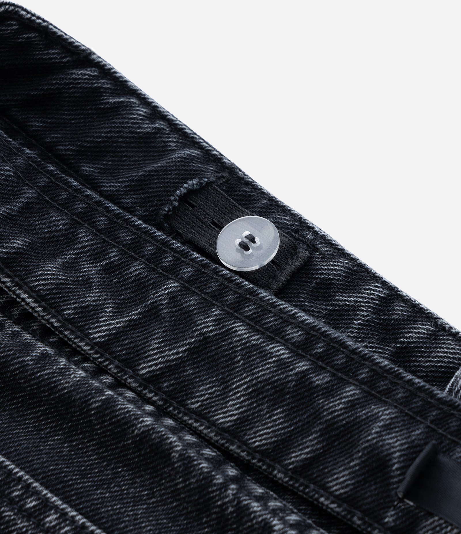 Calça Wide Leg em Jeans Marmorizado Curve & Plus Size Preto 11