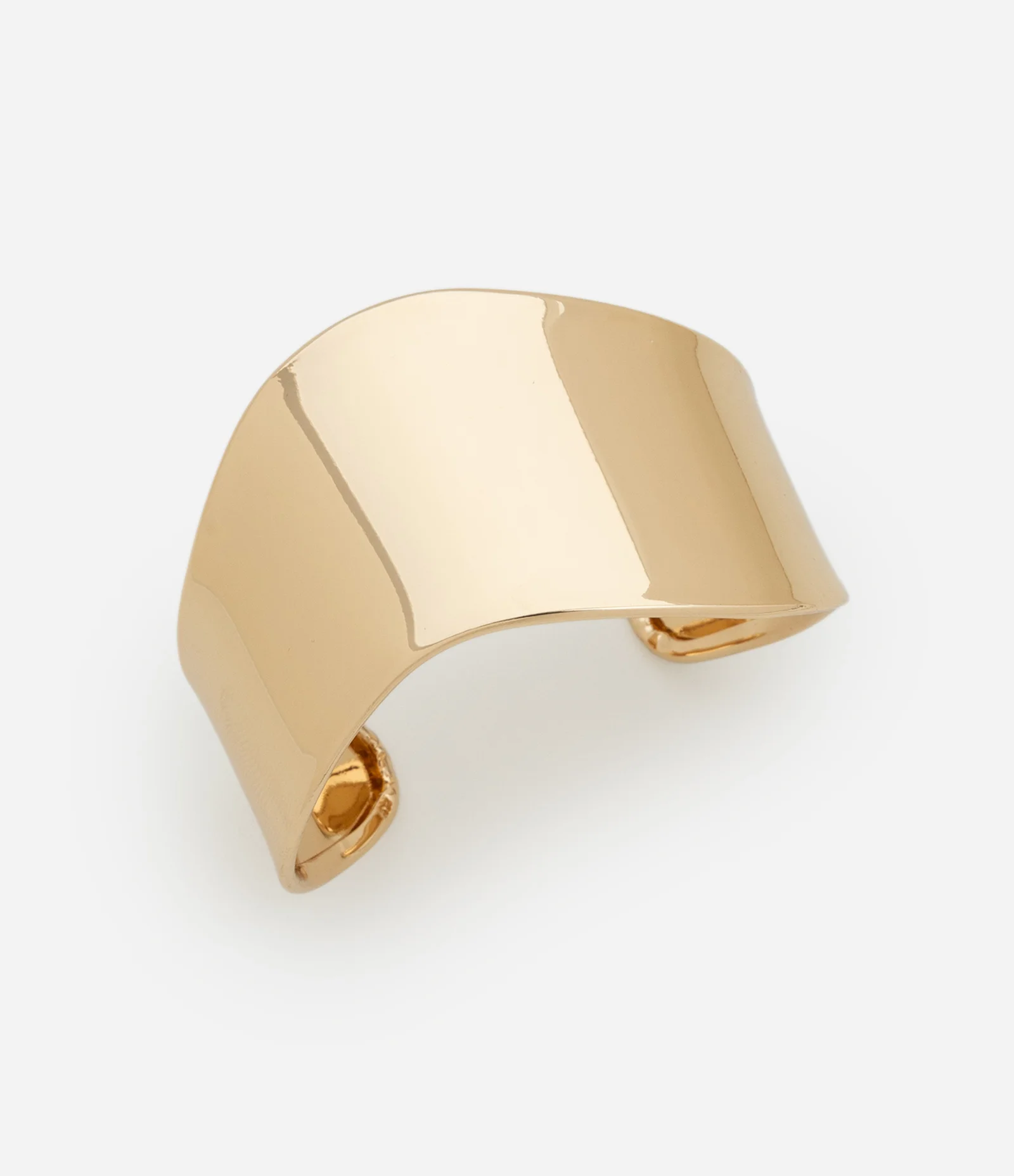 Bracelete Rígido com Forma Orgânica Dourado 1