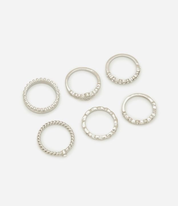 Kit 06 Anéis com Formas Diversas