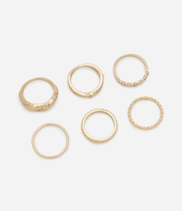Kit 06 Anéis com Formas Diversas
