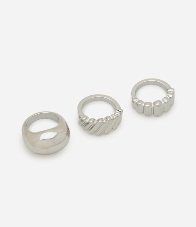 Kit 03 Anéis em Metal Diversos