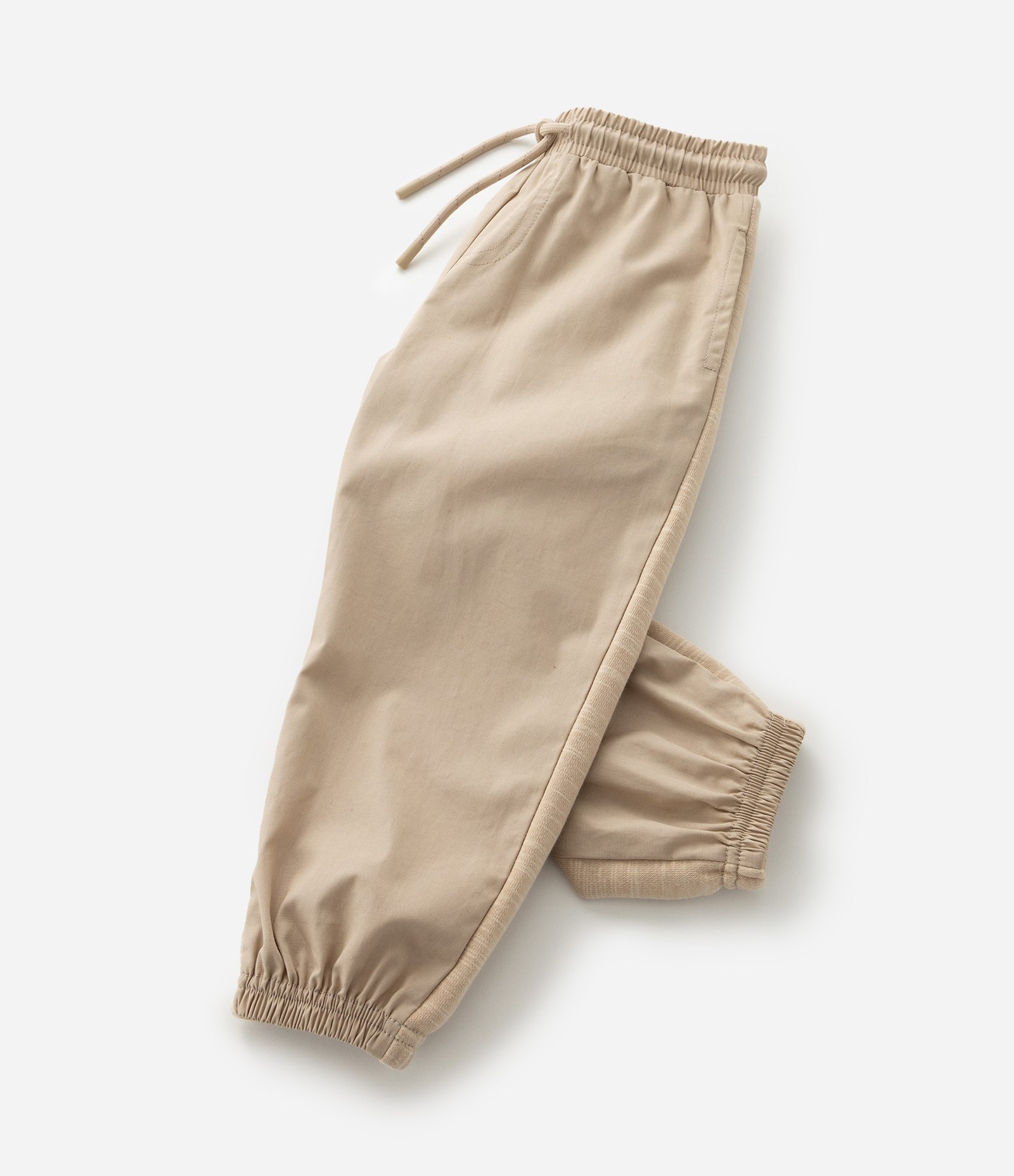 Calça Infantil em Sarja com Bolso e Zíper - Tam 1 a 6 Anos Bege 9