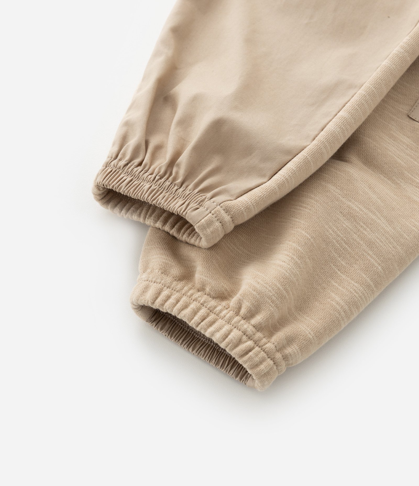 Calça Infantil em Sarja com Bolso e Zíper - Tam 1 a 6 Anos Bege 5