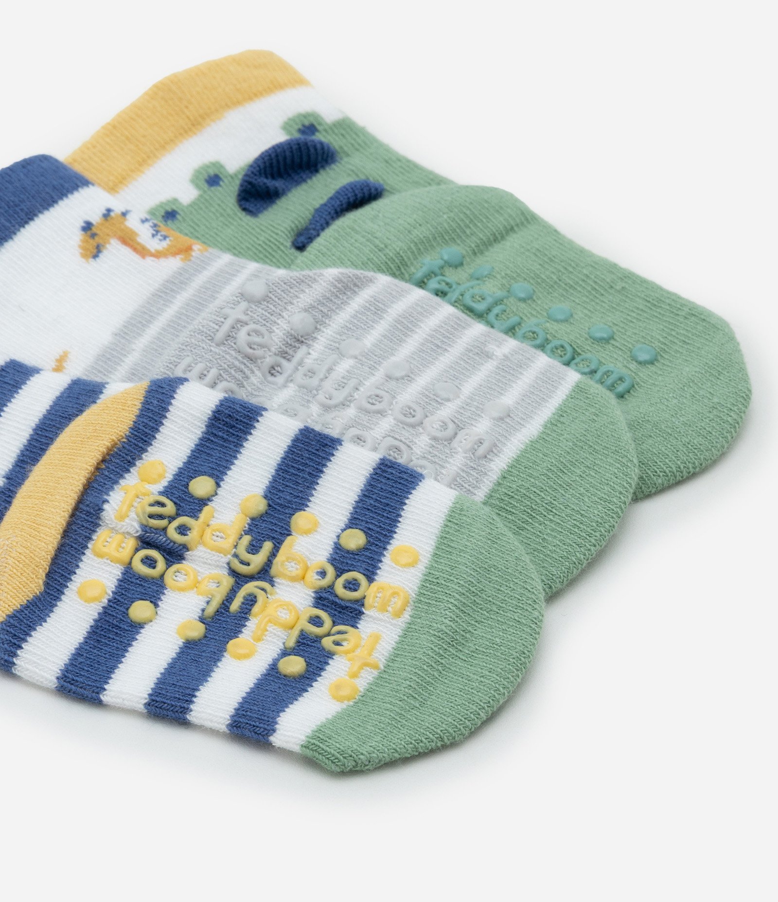 Kit 03 Meias Infantis com Estampa de Bichinhos - Tam  0 a 12 meses Multicores 3