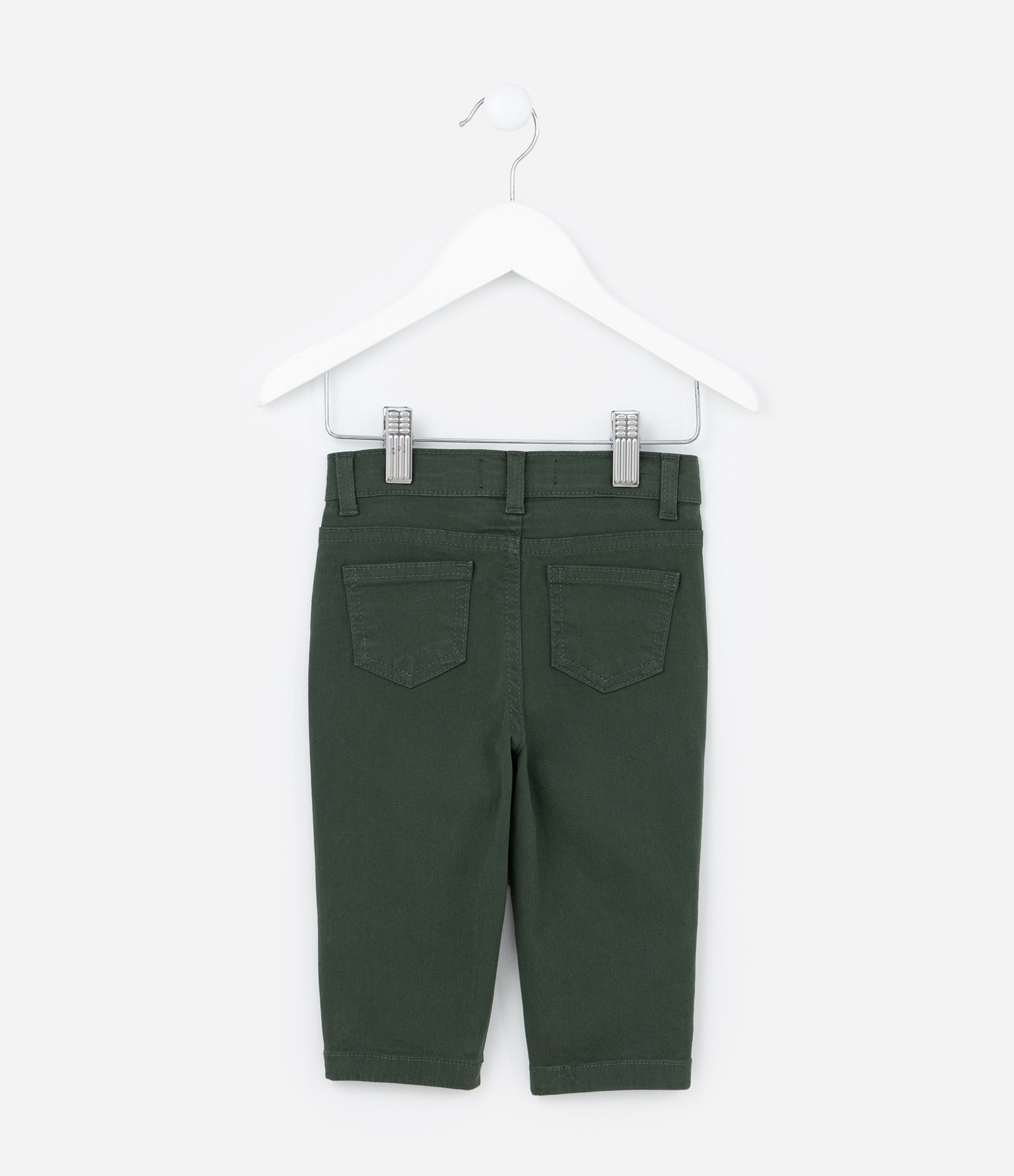 Calça Casual Infantil em Sarja - Tam 0 a 18 meses Verde 2