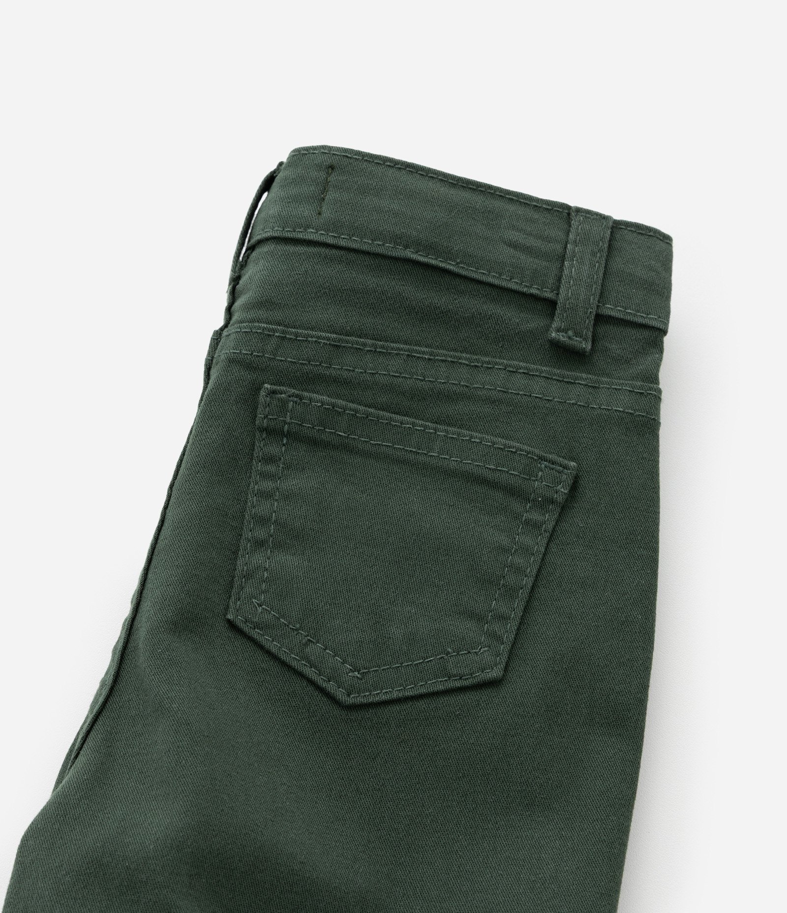 Calça Casual Infantil em Sarja - Tam 0 a 18 meses Verde 3
