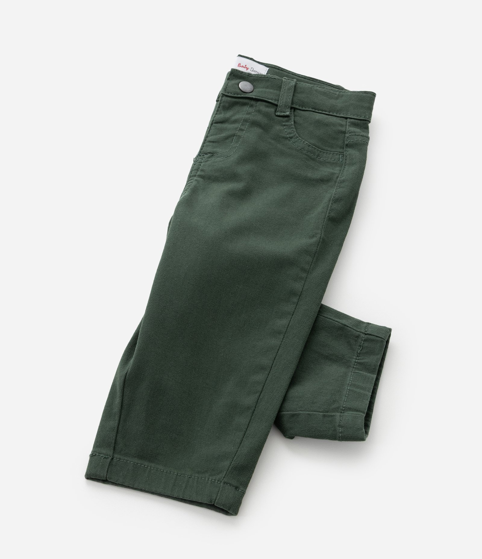 Calça Casual Infantil em Sarja - Tam 0 a 18 meses Verde 4
