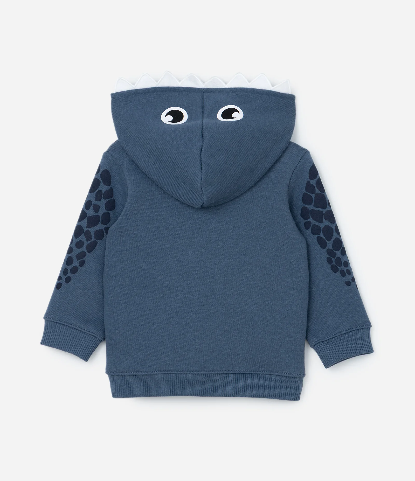 Casaco Infantil com Estampa Interativa Dino - Tam 0 a 18 meses Azul 2