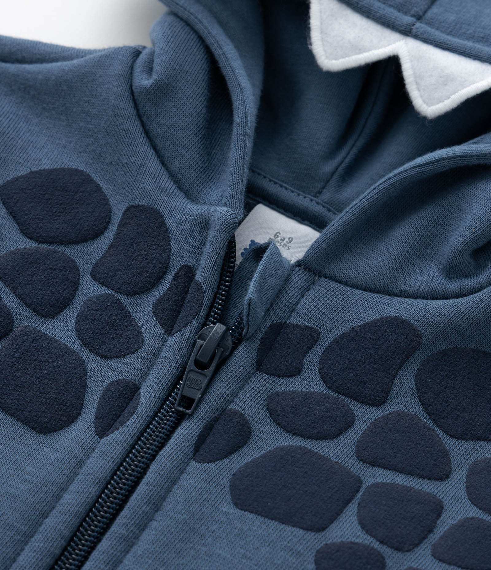 Casaco Infantil com Estampa Interativa Dino - Tam 0 a 18 meses Azul 5