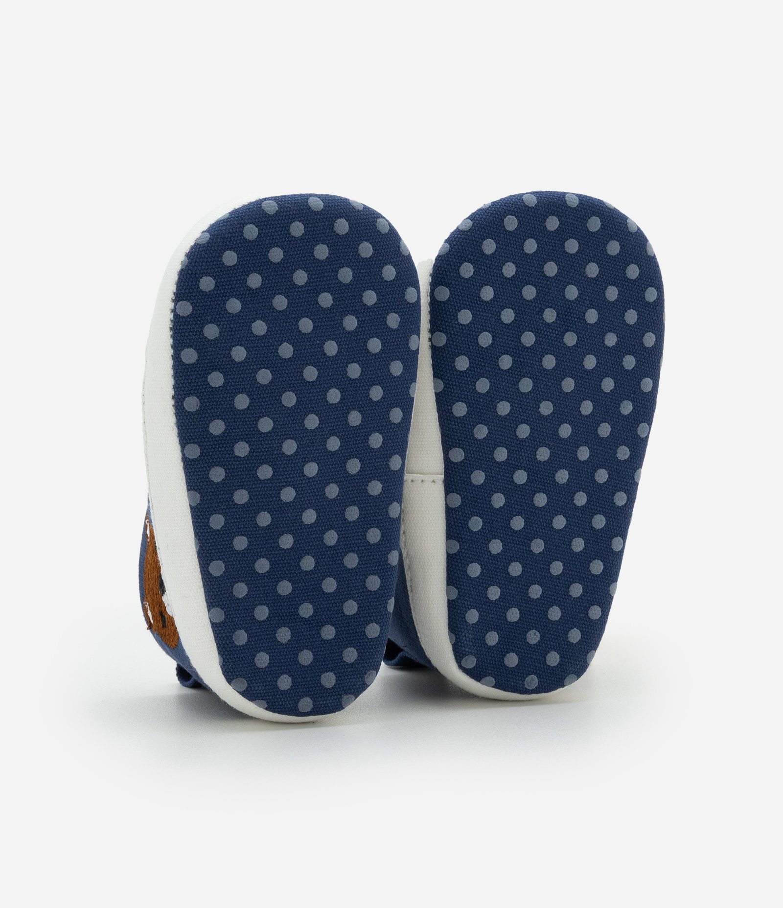 Tênis Infantil Botinha em Sarja com Bordado de Ursinho - Tam 15 a 19 Azul 3