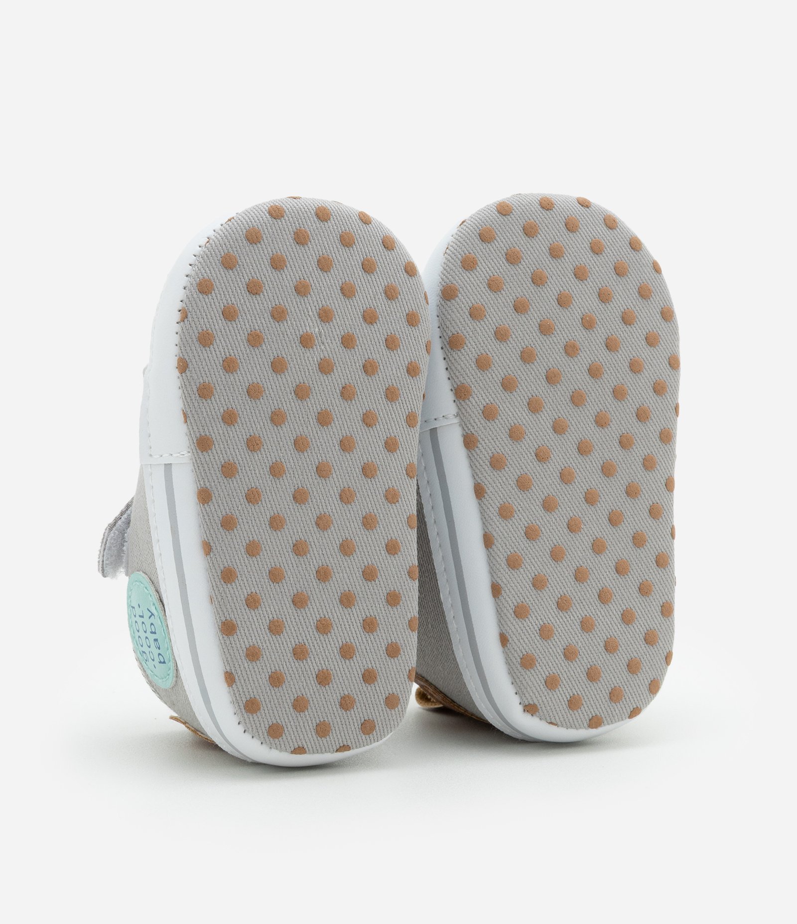 Tênis Infantil com Velcro e Etiqueta Lateral - Tam 15 a 19 Cinza 4