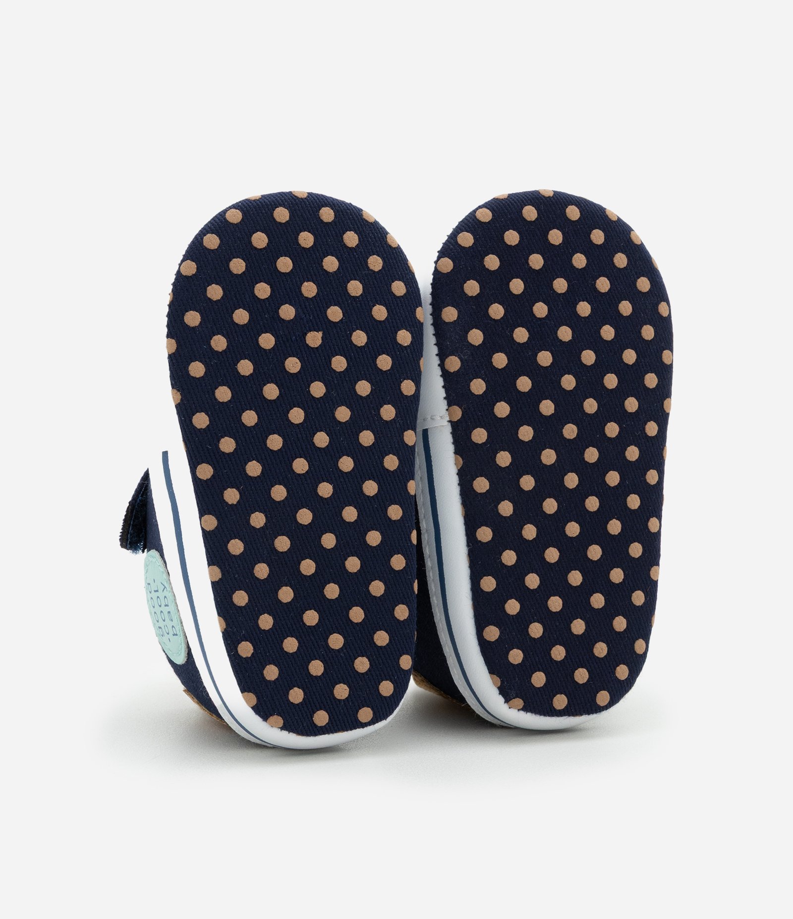 Tênis Infantil com Velcro e Etiqueta Lateral - Tam 15 a 19 Azul Escuro 5