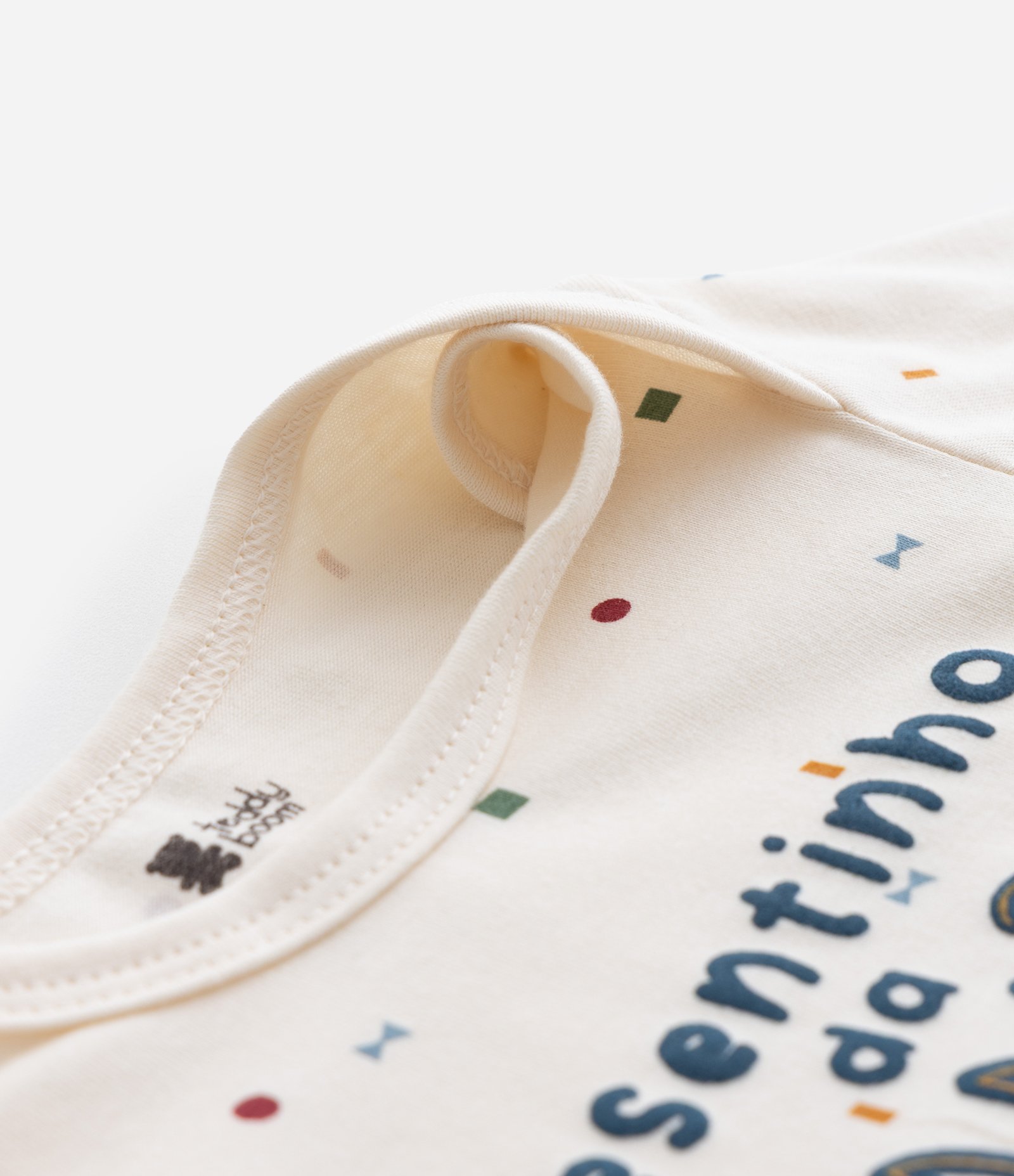 Body Infantil com Lettering Presentinho da Mamãe - Tam RN a 18 meses Bege 4