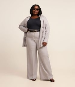 Calça Wide Leg Alfaiataria Curve & Plus Size