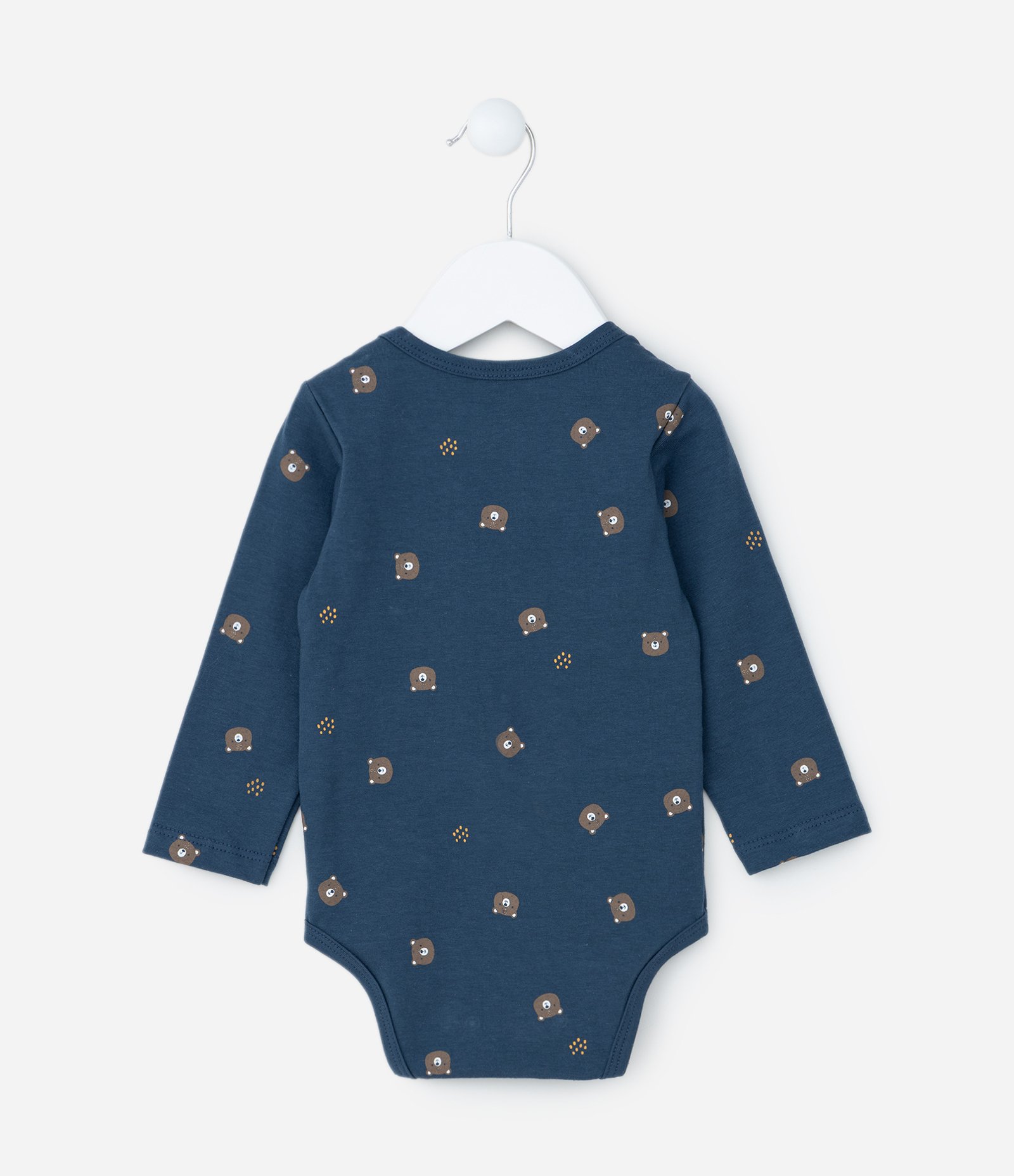 Body Infantil com Estampa Acampamento do Urso - Tam 0 a 18 meses Azul 2