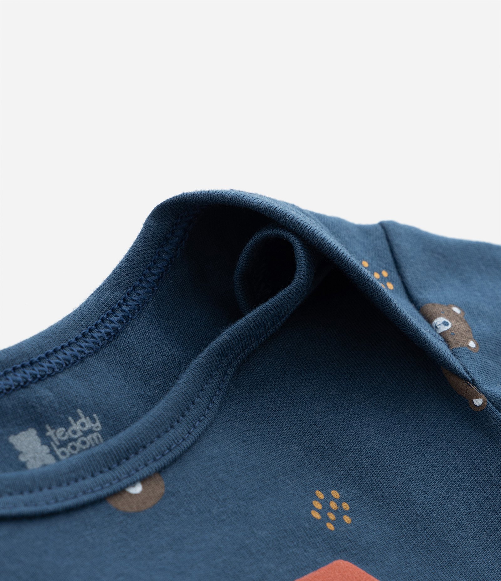 Body Infantil com Estampa Acampamento do Urso - Tam 0 a 18 meses Azul 4