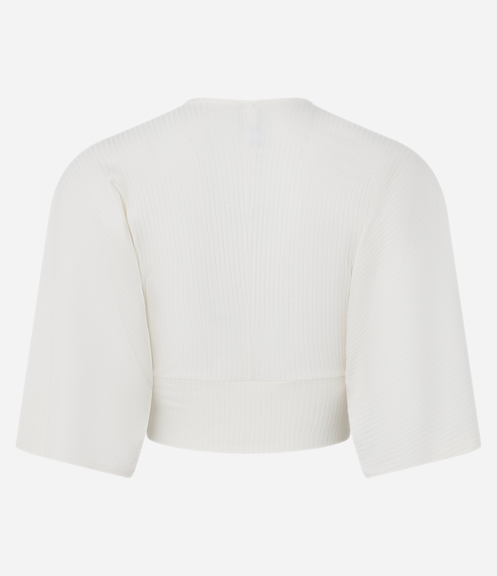 Blusa Cropped Texturizada com Estampa Araras Off White 6