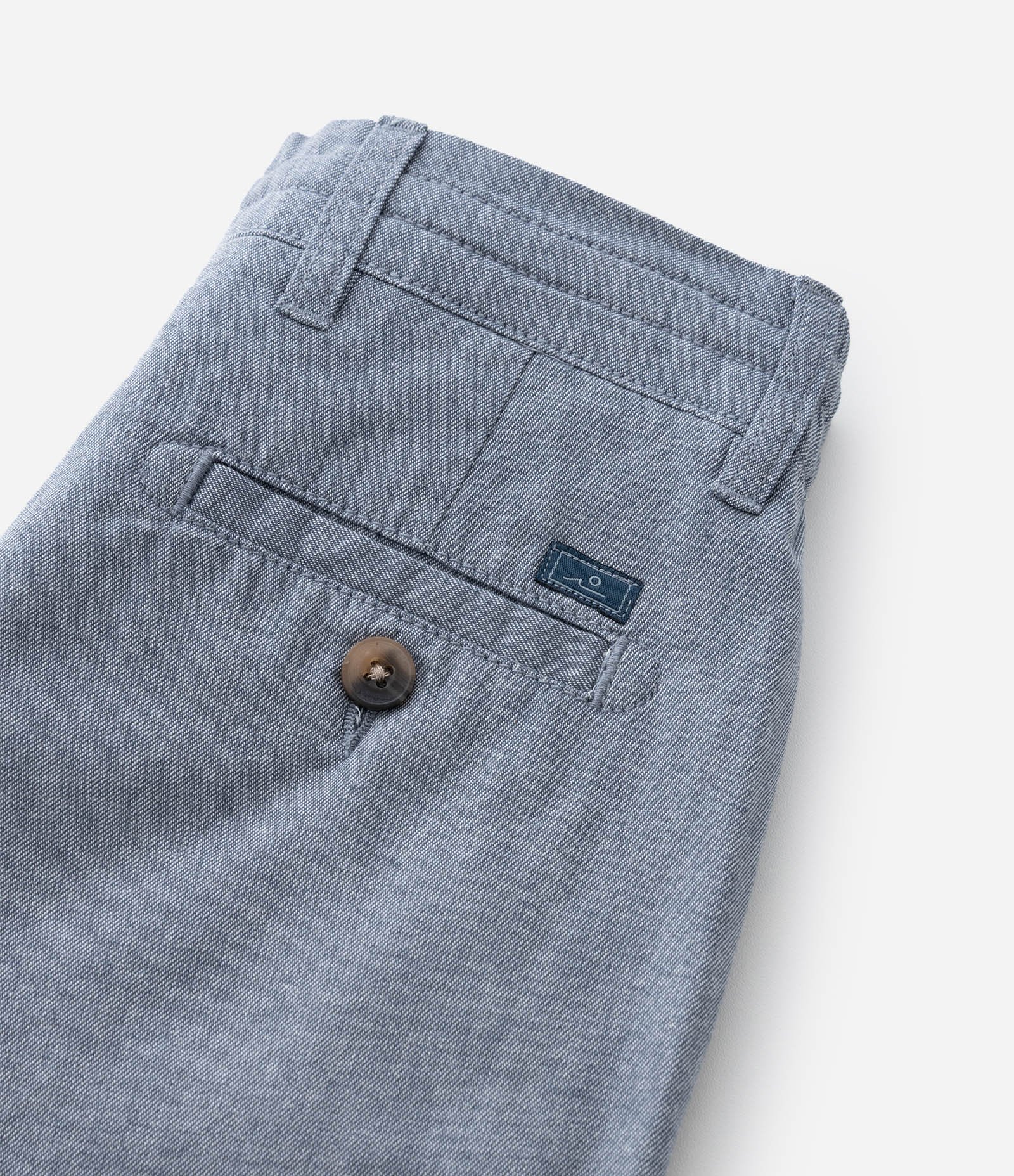 Bermuda Infantil em Sarja com Bolsos - Tam 5 a 14 Anos Cinza 5